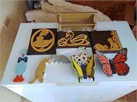 Cats, Butterflies & More Handmade Woodworking- M