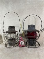 PENNSYLVANIA RAILROAD LANTERNS (2)