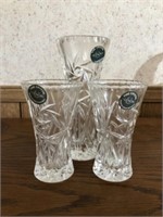 3 small Lenox vases