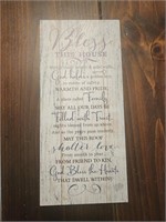 Bless this house wall hanging 5.5x12