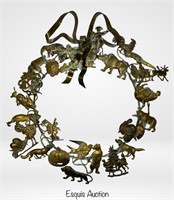 Dresden Brass Petites Choses All-Holiday Wreath