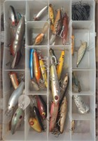 36 Vtg. Fishing Lures Large Small Top Under H2O #3