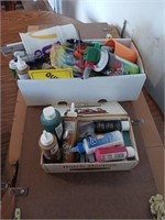 2BOXS PAINT,GLUE,INKPENS,MISC