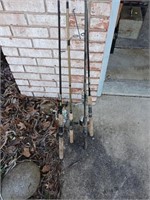 4X FISHING POLES AND REELS