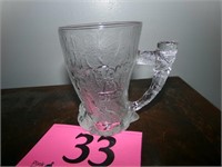 FLINTSTONES CLEAR GLASS CUP