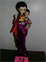 16" SO YEA DOLL INSTITUTE ASIAN DOLL WITH BABY