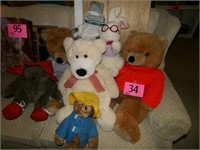 4 TEDDY BEAR PLUSHES