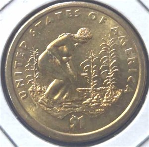2009 Three sisters, US Sacagawea $1 coin