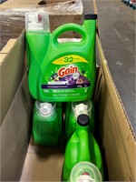 1 Case Gain Febreze Detergent; 4 Jugs Per Case