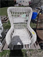 Vintage Wicker Rocking Chair