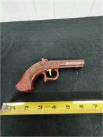 old DAVY CROCKETT toy pistol 6.5"