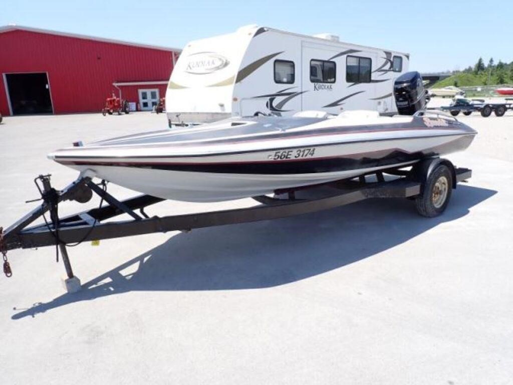 1986 Glastron Carlson CVX-16 Deluxe 16 Ft Ski Boat