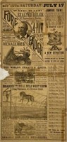 1886 ADAM FOREPAUGH VS. JOHN B. DORIS RAT SHEET