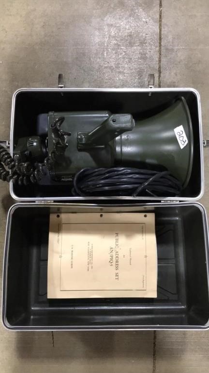 US MARINE CORPS PUBLIC ADDRESS SET AUDIO EQUIPMENT