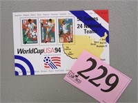 US STAMPS WORLD CUP USA 1994 MINT SHEET