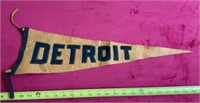 Vintage Detroit Pennant