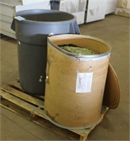 (2) Barrels w/Uline Green Sweep Sweeping Compound