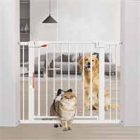 SURIBIRD Walk Through Pet Gate with Small Lockabl