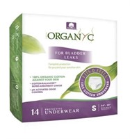 Box of Organyc Protective Underwear Size Small