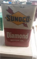 Vintage Sunoco Diamond Motor Oil Canister