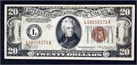 1934 A $20 Federal Reserve Note Hawaii