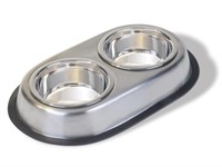 Van Ness Pets Stainless Steel Large Double Dish