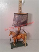 Vintage horse lamp