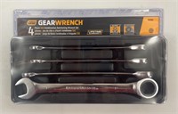 4pc GearWrench SAE Ratcheting Wrench Set