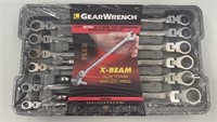 12pc GearWrench Metric Flex Ratcheting Wrench Set