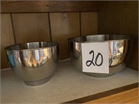 HAMILTON BEACH STAINLESS STEEL MIXING BOWLS