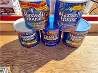 Collectable maxwell house coffee tins