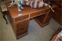 Vtg Solid Wood Desk