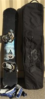 Sims Snowboard, K2 Bindings, Burton Case, Bindings