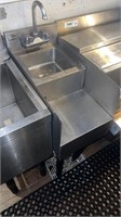 12 inch under bar sink with blender shelf and