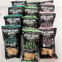 12 PCS OF 49.5G PORK KING GOOD ASSORTED FLABORED
