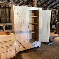 Large White Painted Cupboard