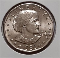 SUSAN B ANTHONY DOLLAR-1980-D