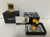 2 New Boots Decor w/Box by Zanzibar