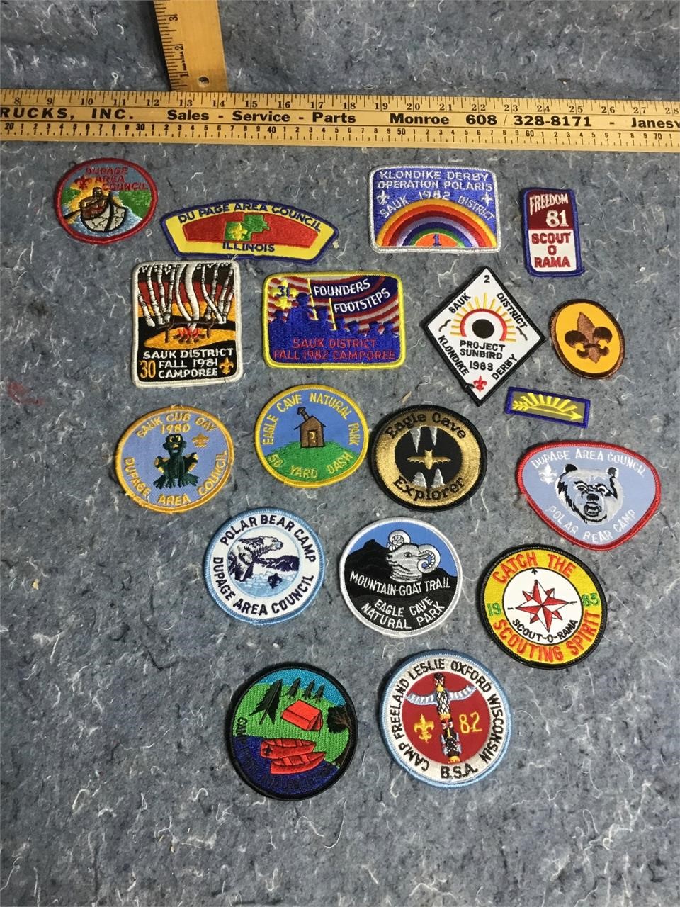 Group lot of vintage Scout patch’s