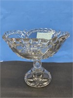 " Crown " Lg Footed Comport - N.S. Glass