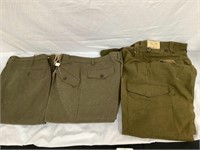 Lot of 3 Official military pants E.I. Plinc