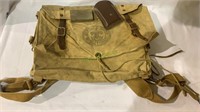Vintage Boy Scout canvas backpack with official