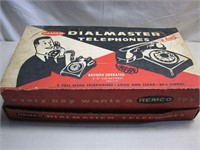 Vintage Remco Dialmaster Play Telephones with Box