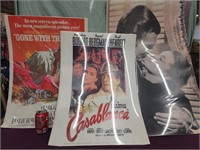 3 Reproduction movie posters.  2 "Gone With the