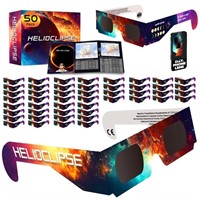 Helioclipse [50 Pack] Solar Eclipse Glasses 2024 -