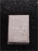 1 gram .999 fine silver bar