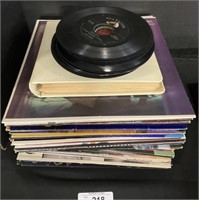 Lot Of 45 Records & Record Albums.