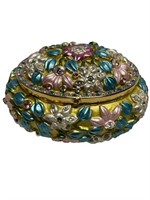 Joan Rivers floral trinket / pill box