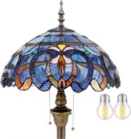 SEALED - WERFACTORY Tiffany Floor Lamp Blue Purple