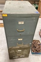 Metal 3-drawer filing cabinet-17.75 x 26 x 42